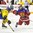 ST. CATHARINES, CANADA - JANUARY 15: Sweden's Solveig Neunzert #27 trips up Russia's Fanuza Kadirova #17 during bronze medal game action at the 2016 IIHF Ice Hockey U18 Women's World Championship. (Photo by Francois Laplante/HHOF-IIHF Images)

